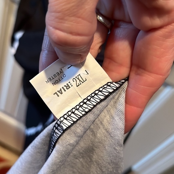 BUNDLE of two maxi length dresses 2XL black+black/white stripe great staples - Picture 6 of 16